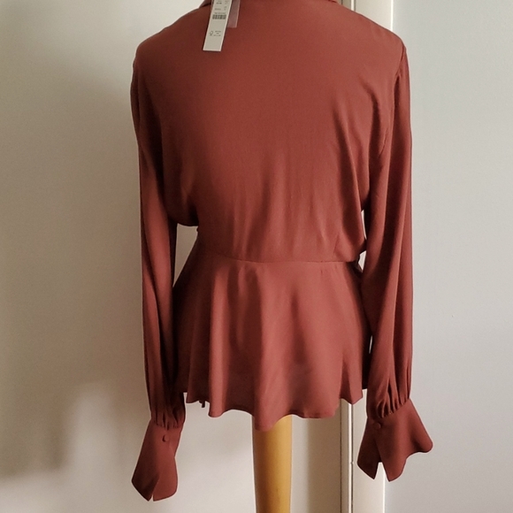 J Crew long sleeve wrap Blouse - Picture 4 of 7